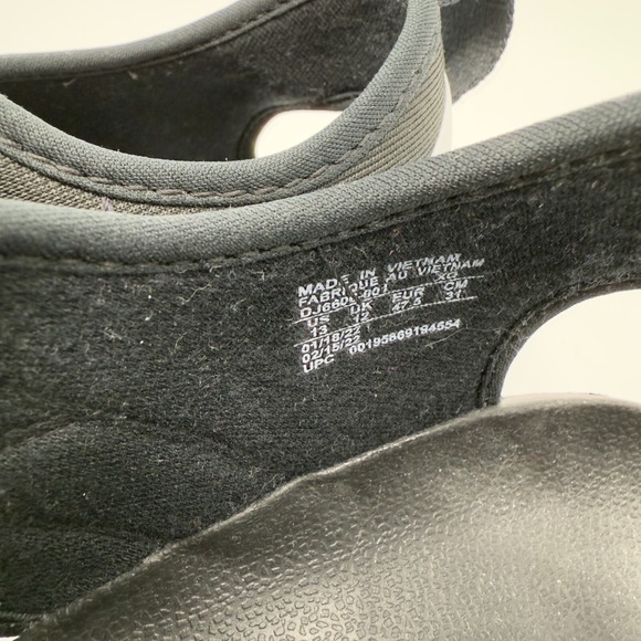 Nike Vista Sandal Mens 13 Black Trail Hiking Shoes Adjustable Hook Loop Straps - Picture 13 of 16